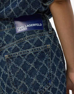 KARL LAGERFELD KLJ HR STRAIGHT ARGYLE DENIM
