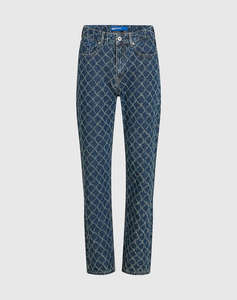 KARL LAGERFELD KLJ HR STRAIGHT ARGYLE DENIM