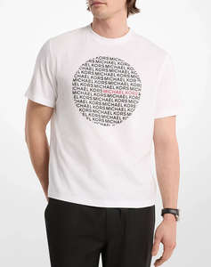 MICHAEL KORS PRINTED CIRCLE LOGO TEE