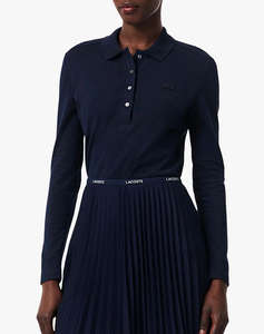 LACOSTE БЛУЗА С ДЪЛЪГ РЪКАВ LONG SLEEVED RIBBED COLLAR SHIRT