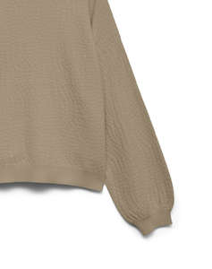 VERO MODA VMNANCY JAQUARD LS O-NECK PULLOVER BOO