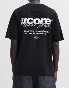 JACK&JONES JCOCLUB BACK SCRIPT TEE SS CREW NECK SN