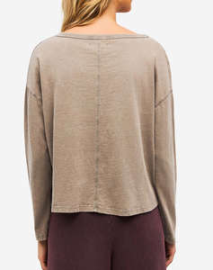 DIRTY LAUNDRY V NECK RELAXED LONGSLEEVE