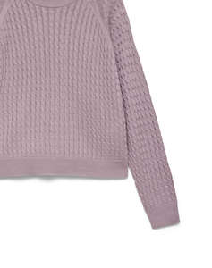 VERO MODA VMNEWLEX CABLE LS O-NECK RAGLAN PULL.