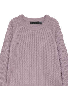 VERO MODA VMNEWLEX CABLE LS O-NECK RAGLAN PULL.