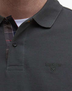 BARBOUR BARBOUR ESSENTIAL L/S TARTAN PIQUE POLO SHIRT