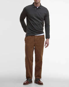 BARBOUR BARBOUR ESSENTIAL L/S TARTAN PIQUE POLO SHIRT