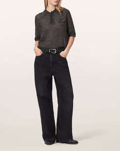 ALL SAINTS ANABEL POLO TEE