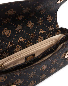 GUESS EMELIE LOGO FLAP CROSSBODY ДАМСКА ЧАНТА