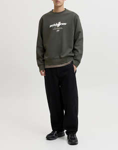JACK&JONES JCOCLUB BRANDING SWEAT CREW NECK