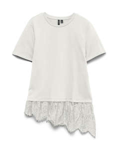 VERO MODA VMBRIT SS O-NECK LACE T-SHIRT JRS