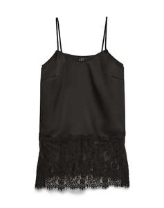 VERO MODA VMOLLIE LACE LONG SINGLET TOP WVN