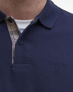 BARBOUR BARBOUR ESSENTIAL L/S TARTAN PIQUE POLO SHIRT