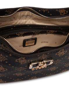 GUESS EMELIE LOGO TOP ZIP SHLDR BAG ДАМСКА ЧАНТА