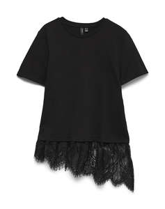 VERO MODA VMBRIT SS O-NECK LACE T-SHIRT JRS