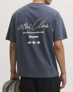 JACK&JONES JCOCLUB BACK SCRIPT TEE SS CREW NECK SN
