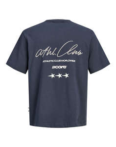 JACK&JONES JCOCLUB BACK SCRIPT TEE SS CREW NECK SN