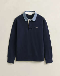 GANT БЛУЗА С ДЪЛЪГ РЪКАВ REG CHAMBRAY HEAVY RUGGER