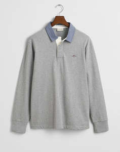 GANT БЛУЗА С ДЪЛЪГ РЪКАВ REG CHAMBRAY HEAVY RUGGER