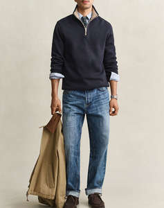 GANT СУИЧЪР С ДЪЛГИ РЪКАВИ SACKER RIB HALF ZIP