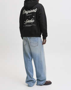 JACK&JONES JORNORREBRO TYPO BACK SWEAT HOOD SN