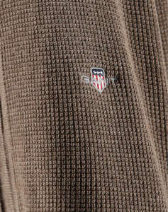 GANT ПЛЕТЕНА ЖИЛЕТКА MICRO TEXTURED COTTON ZIP CARDIGAN