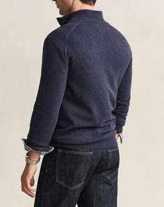 GANT ПЛЕТЕНА ЖИЛЕТКА SUPERFINE LAMBSWOOL ZIP CARDIGAN