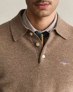 GANT ПУЛОВЕР С ДЪЛГИ РЪКАВИ SUPERFINE LAMBSWOOL POLO