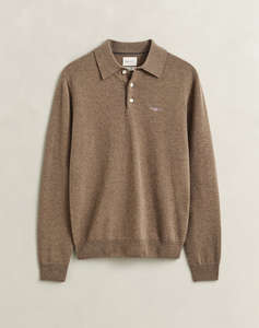 GANT ПУЛОВЕР С ДЪЛГИ РЪКАВИ SUPERFINE LAMBSWOOL POLO