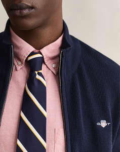 GANT ПЛЕТЕНА ЖИЛЕТКА MICRO TEXTURED COTTON ZIP CARDIGAN