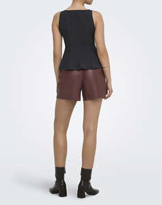 ONLY ONLJULIA FAUX LEATHER SHORTS OTW