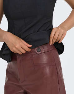 ONLY ONLJULIA FAUX LEATHER SHORTS OTW