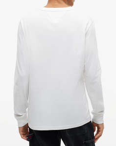 TOMMY JEANS TJM SLIM SIGNATURE CHEST TEE LS
