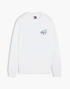 TOMMY JEANS TJM SLIM SIGNATURE CHEST TEE LS