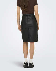 ONLY ONLOLINE FAUX LEATHER SKIRT OTW NOOS