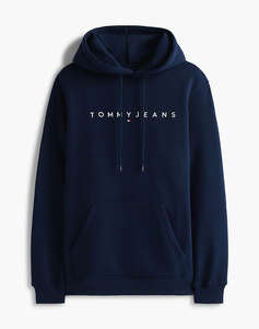 TOMMY JEANS TJM REG LINEAR LOGO HOODIE EXT