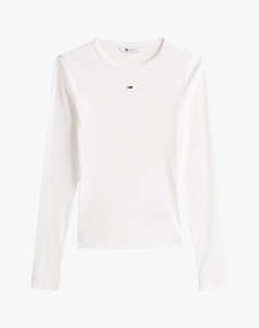 TOMMY JEANS TJW SLIM ESSENTIAL RIB LS