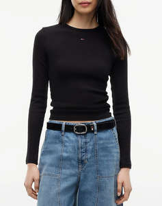 TOMMY JEANS TJW SLIM ESSENTIAL RIB LS