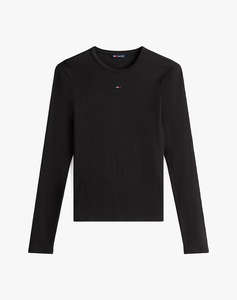 TOMMY JEANS TJW SLIM ESSENTIAL RIB LS