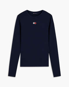 TOMMY JEANS TJW SLIM LS BADGE TEE EXT