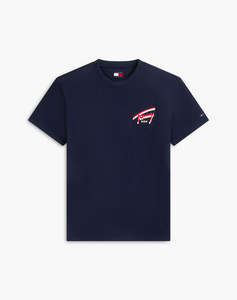 TOMMY JEANS TJM REG SIGN BACKPRINT TEE EXT