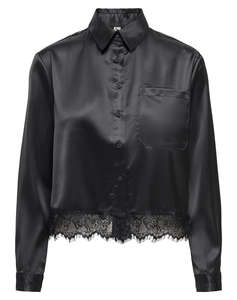 ONLY ONLINDONA L/S SATIN LACE SHIRT WVN