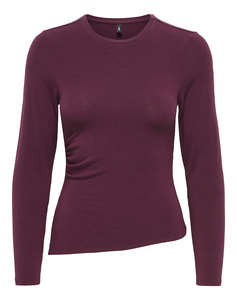 ONLY ONLGLAMOUR L/S RUCHING TOP JRS