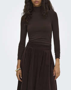 ONLY ONLGLAMOUR L/S ROLL-NECK TOP JRS NOOS
