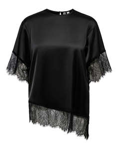 ONLY ONLINDONA 2/4 SATIN LACE TOP WVN
