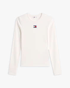 TOMMY JEANS TJW SLIM LS BADGE TEE EXT