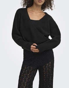 ONLY ONLLIVA LS V-NECK WRAP KNT