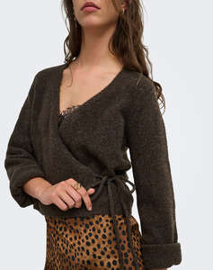 ONLY ONLLIVA LS V-NECK WRAP KNT