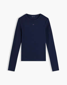 TOMMY JEANS TJW SLIM ESSENTIAL RIB LS