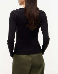 TOMMY JEANS TJW SLIM ESSENTIAL RIB V LS